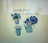 Second Nature Handmade Mother's Day Card In Bloom Range Cups and Jug with Flowers