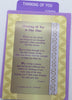 Thinking Of You At This Time Sentimental Keepsake Wallet / Purse Greeting Card