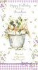 Happy Birthday Card From Your Grandson Cute Dog And Herbs Plant