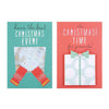 Handmade Christmas Boxed Cards "Glitter Shaker" 10 Cards, 2 Designs