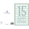 Age 15 Birthday Card Glitter Design