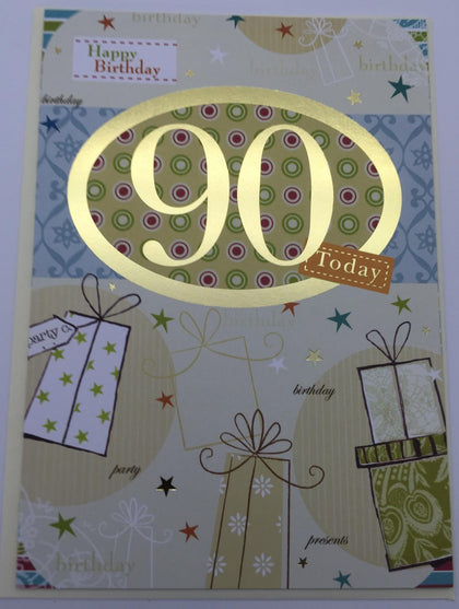 90th Birthday Card