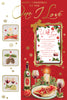 One I Love Champagne Bottle Design Christmas Card