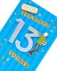 13th Today Official Teenager 3D Birthday Card
