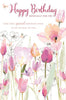 Especially For You Birthday Card Pink And Orange Flowers