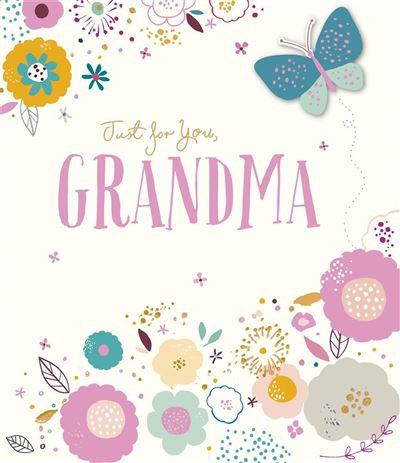Floral Butterfly Grandma Birthday Card