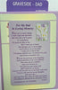 For My Dad In Loving Memory.........Grave Card (Sentimental Keepsake Wallet / Purse Card)