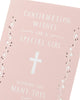 Confirmation Religious Holy Card with Joys and Blessings For Girls