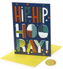 Colourful Text Design Open Male Birthday Card