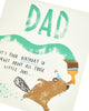 Adorable Beaver Dad Birthday Card