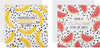 Pack of 10 in 2 Bold Fruit Themed Designs Kids Birthday Cards