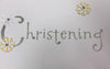 Hand-finished Christening Greeting Card for a Boy or Girl