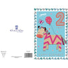 Birthday Card for Girl with Cute Zebra Age 2