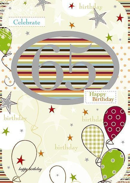 65th Birthday Card