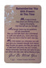 Remembering You With Prayers At This Time Keepsake Wallet Sympathy Card