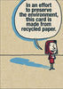 Funny Recycled Paper Joke Birthday Card