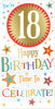 Time To Celebrate Age 18th Birthday Luxury Gift Money Wallet Card