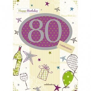 80th Birthday Card