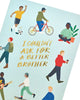 Modern Illustrations Brother Birthday Card