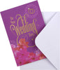 Colourful Contemporary Design Wedding Congratulations Card