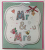 Mr & Mrs Congratulations Wedding Handmade Greetings Card