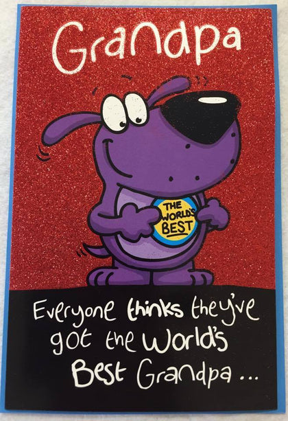 Funny Grandpa Happy Father's Day Card Humour Greeting Card
