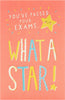 What A Star! Exams Pass Congratulations Card