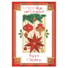To a Special Mam and Grandad Baubles and Star Design Christmas Card