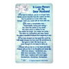 In Loving Memory of My Dear Husband Keepsake Wallet Card
