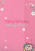For Granddaughter Cake Witty Words Birthday Card