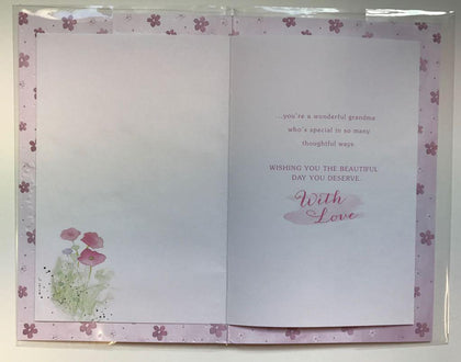 Grandma Wellies And Flowers Mother's Day Card