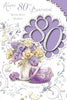 Happy 80th Birthday With Lots of Love Open Female Card