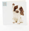 Cute Puppy Birthday Card Dog Card Blank Inside