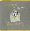 18th Male Birthday Greeting Card Hand-Finished Notting Hill Cards