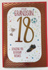18th Today Sending Wishes Grandson Birthday Card