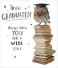 Wise Owl You've graduated Congratulations Card