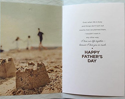 Feet In The Air Fathers Day Card I love raising a family with you
