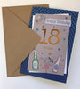 18th Today Champagne Bottles Design Birthday Card