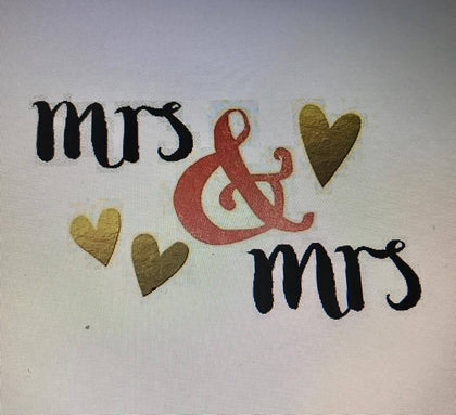 Mrs & Mrs Wedding Congratulations Hotchpotch Greeting Card