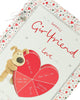 Boofle Girlfriend Valentine's Day Card with Silver Bow
