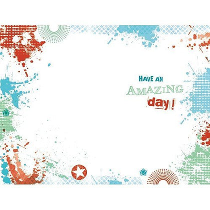 16th Today Colourful Birthday Card