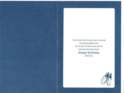 Time for You Husband Sit Down and Relax Birthday Card
