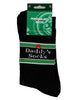 Daddy's Socks Mens Personalised Pair Black & Green One Size Christmas Gift