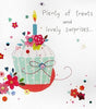 Treats & Lovely Surprises Pretty Birthday Greeting Card Button Box Range Cards