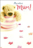 Marvelous Mum!' Mother's Day Card Cute Wellibobs Design