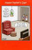 Funny Dad Watches Football Father's Day Card Traces Of Nuts Greeting Cards