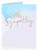 Pack of 6 Blue Sky Design Blank Sympathy Cards