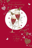 Congratulations Both of You 40th Ruby Anniversary Card