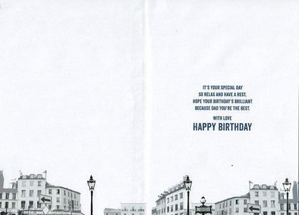Wishing Well Aston Martin Dad Birthday Card