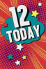 12th Today Stars Design Girl Birthday Card